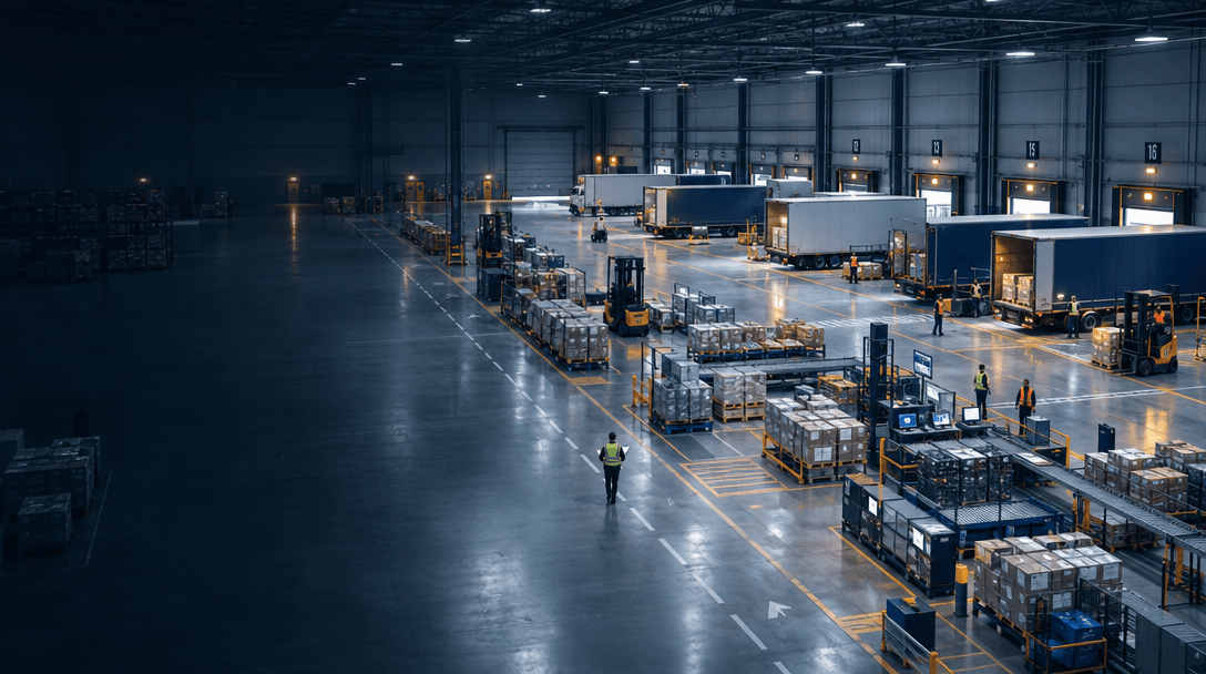 Organized logistics operations in a modern distribution environment